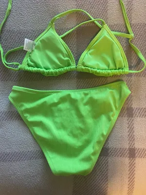 Wild Fable Bright Green Bikini Set thumbnail 2