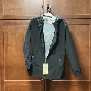 Weatherproof Women's Medium Black Waterproof Hooded Rain Jacket NWT thumbnail 3