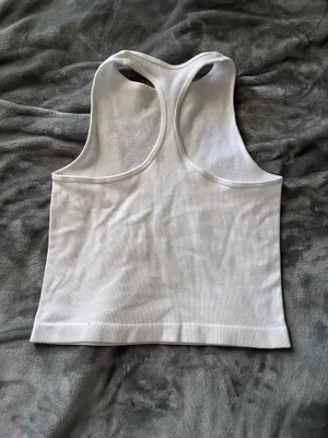 Intimately Free People Women’s White Ribbed High-Neck Halter Tank Top thumbnail 3