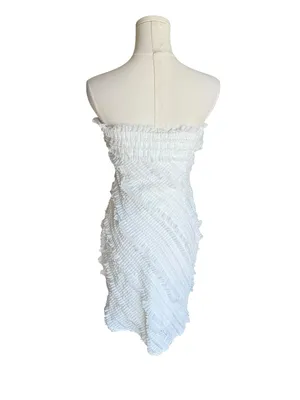 Endless Rose x Anthropologie - NWT Strapless Textured Mini Dress Bridal Sz S thumbnail 5