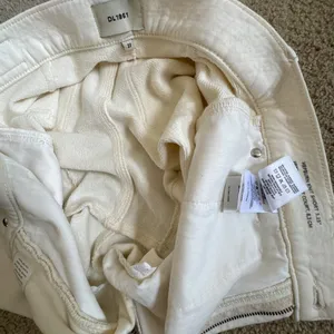 DL1961 Hepburn High Rise French Terry Shorts White Size 27 thumbnail 4