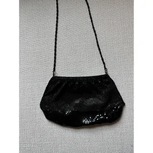 Lulu Townsend Metal Mesh Crossbody Bag Small Black Evening Clutch‎ Glam thumbnail 2