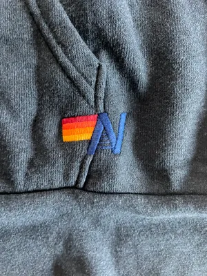 Aviator Nation Brand New Venice Charcoal Zip Hoodie Jacket - Sz L thumbnail 6