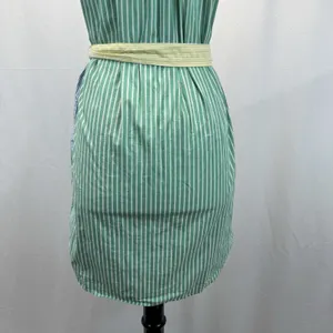 J.Crew Color Block Stripe Shirt Dress 4 S Sleeveless Pockets Belt Preppy Coastal thumbnail 9