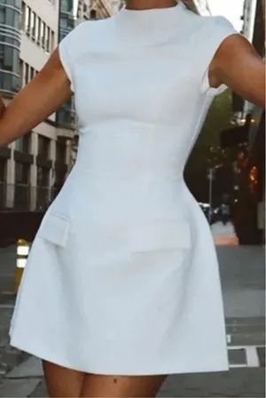 Commence white grad dress  thumbnail 2