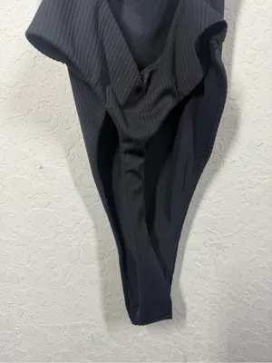 For Love & Lemons Keyhole Cutout Front Ribbed Bodysuit Sz XS thumbnail 4