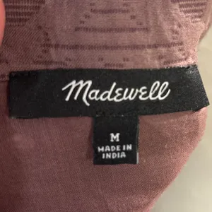 Madewell Floral Quilted Puff Sleeve Mini Dress Fig Size M thumbnail 10