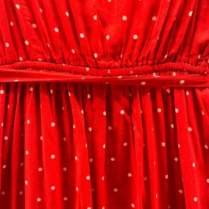 Old Navy Polka Dot Wrap Dress‎ Red Large thumbnail 6