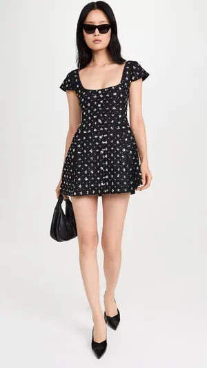 Danielle Guizio Shiloh Sequin Tweed Mini Dress thumbnail 3