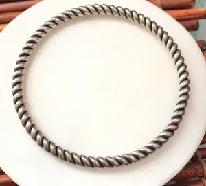 Silpada Sterling Silver Twist Bangle Bracelet thumbnail 1