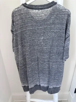Free People Intimately Heather Gray Oversized Short Sleeve Sleep Tee thumbnail 3