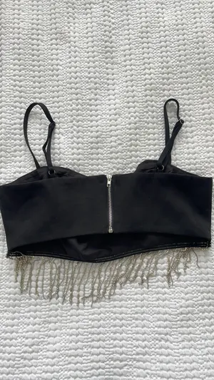 Revolve Irina Crystal Fringe Top thumbnail 5