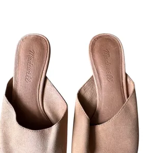 Madewell - Remi Mule Flats Blush Nude Suede Leather Slip-On Shoes Sz 6.5 thumbnail 3