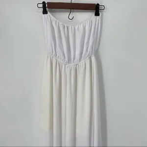 Show me your Mumu ivory crisp bridesmaids‎ dress medium nwot wedding bride thumbnail 10