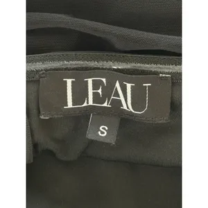 Leau Caro Corset Mini Dress Size Small‎ Black Strapless Ruched Bodycon Mesh thumbnail 5