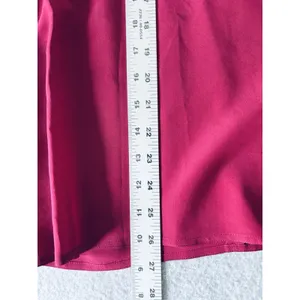 Vintage Maggy London by Jeannene Booher 100% Silk Dress 12‎ Magenta Pink Classic thumbnail 11