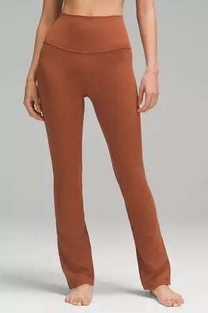 Lululemon Align High-Rise Mini-Flare Pant Terracotta Orange Nulu LW5FCHS Size 2 thumbnail 1
