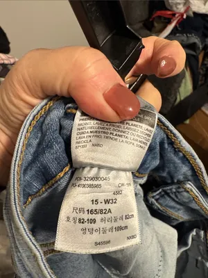 Denizen from Levi's Light Faded Blue Distressed Boyfriend Jeans thumbnail 3