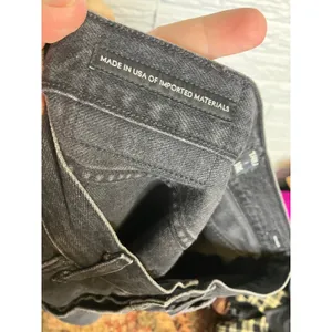 Talula‎ x AGOLDE taper jeans Womens 26 Black Excellent High Rise Button Fly thumbnail 9