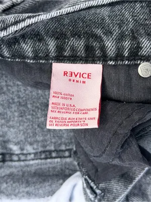 Revice Denim Jeans Women 30 Black White True Love/Checkmate Y2K High Rise thumbnail 5