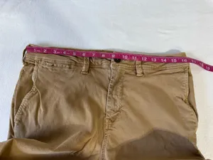 American Eagle Next Level Flex Slim Straight Tan Khaki Pants 32x32 Soft Stretch thumbnail 7