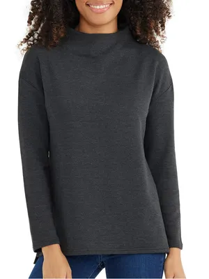 FreeFly Bamboo Thermal Fleece Mockneck Long Sleeve Sweatshirt thumbnail 1