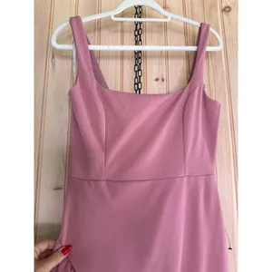 NWOT Lulus Immaculate Excellence Pink Sleeveless Ruffled Tulip Maxi Dress Size M thumbnail 4