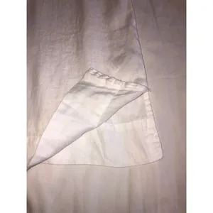 Linen Peasant Top Size 1X White Tunic Long Sleeve Grommet Lace Up Neckline Plus thumbnail 4