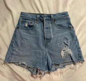 Levi’s Ribcage Shorts Denim thumbnail 1