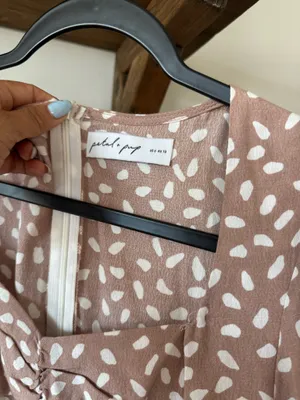 Midi length flowy, classy, print dress thumbnail 4