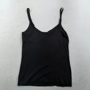 VTG Y2K Old Navy Large Cami Tank Top Lace Trim Babydoll Black Coquette Layering thumbnail 11