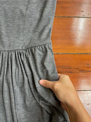 Halara Backless U Neck Twisted Harem Gray Jumpsuit w Pockets Sz M 💚🎀 thumbnail 12