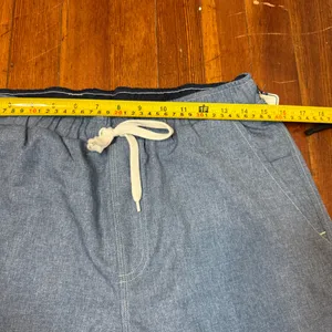 Men's Athletic Chambray Drawstring Shorts thumbnail 4