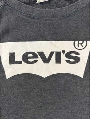 Levi's Classic Black Crewneck Sweatshirt - Size Large, Made thumbnail 2