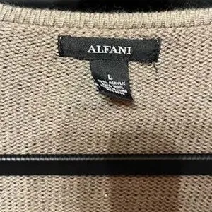 Womens Cardigan Sweater‎ Knit Open Front Beige Black Patterned Bohemian Style thumbnail 3
