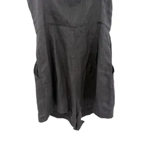 Reformation Blanca Linen Romper Black Button‎ Front Sleeveless Size 00 thumbnail 10