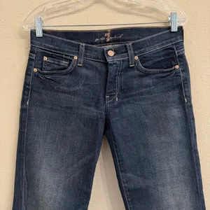7 For All Mankind 7FAMK Dojo Crop Jeans Medium Wash Size 27 thumbnail 9