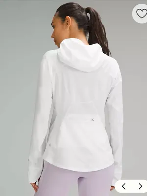 lululemon athletica White Mist Over Windbreaker Sz 4 thumbnail 2