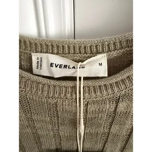 Everlane NWT Column Cotton Linen Eucalyptus Green Midi Dress Medium thumbnail 7