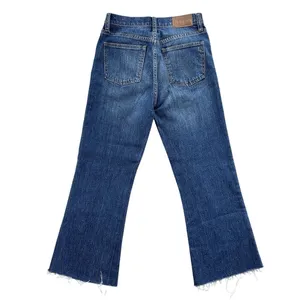 Madewell Flea Market Flares High Rise Button‎ Fly Raw Hem Jeans 25 Boho Summer thumbnail 2