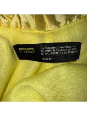 Finesse Matilda Yellow Mini Dress Size M thumbnail 5