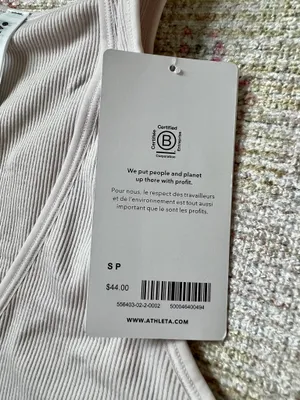 Athleta Rib Tank Top Aurora Seamless Crop thumbnail 2
