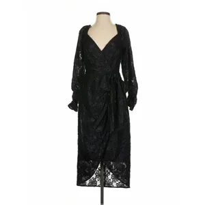 ASTR the Label Terese Metallic Floral Long Sleeve Cocktail Dress S Formal Weddin thumbnail 3