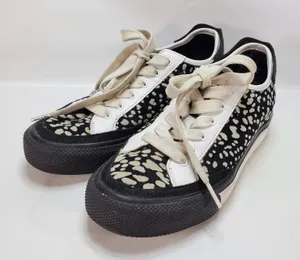 Rag & Bone RB‎ Army Leather Low Top Sneakers Black White Size EU 37 US 7 $275 thumbnail 1