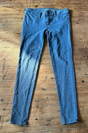 American Eagle gray size 4 normcore jeggings thumbnail 1