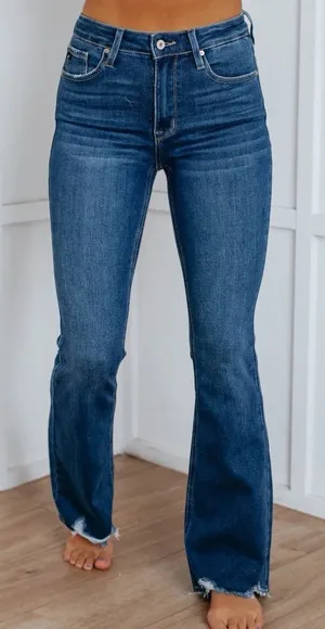 Kancan Classic High-Rise Flare Jeans for Women thumbnail 1