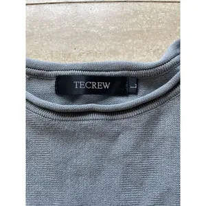 TECREW Mid Drift Cropped Pullover Knit Sweatshirt Gray Size L‎ Batwing thumbnail 2