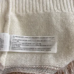 ABERCROMBIE & FITCH Fair Isle Hooded Long Cardigan Sweater Cream Fairisle XS thumbnail 11