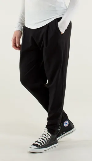 Lululemon Black High Rise Tapered Yoga Pants with Pockets thumbnail 1