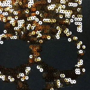 Bad Spirit Massimo Sabbadin Skull Hoodie Womens L Black Crossbones Sequins Italy thumbnail 12